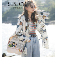 SIN.CYC女裝襯衫女長(zhǎng)袖復(fù)古港味秋韓版寬松設(shè)計(jì)感小眾襯衣衫上衣 白色 M
