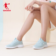 喬丹女鞋跑步鞋女網(wǎng)面透氣休閑鞋運動(dòng)鞋輕便舒適跑鞋EM2281813 粉沫藍/喬丹白 38