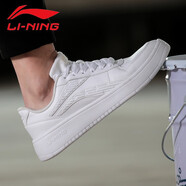 李寧小白鞋男鞋秋季新款男士經(jīng)典運動(dòng)休閑鞋低幫透氣時(shí)尚滑板鞋 白色(店長(cháng)推薦) 42