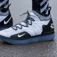 耐克（NIKE）春季男子籃球鞋KD11 XI杜蘭特11代戰(zhàn)靴 AO2605-004 AO2605-006 黑白灰 41