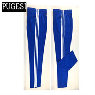 校褲初中高中學(xué)生褲運動(dòng)褲男女長(cháng)褲韓版校服褲子 寶藍三道白杠 4XL