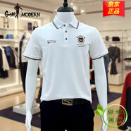 GOLF MODERN高爾夫男裝官方短袖polo衫男夏季薄款純棉商務(wù)休閑中年保羅t恤 白色 8502 M