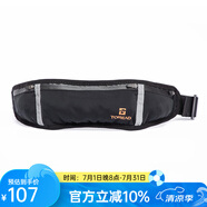探路者（TOREAD）腰包 戶外情侶通用 男女休閑時尚耐磨跑步腰包TEBBCL80906 黑色
