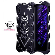 龍豈 vivonex3s手機(jī)殼全包防摔保護(hù)殼雷神鋼鐵俠金屬邊框殼旗艦版蝙蝠俠nex變形金剛男款定制潮  vivo NEX旗艦版-火神-黑色