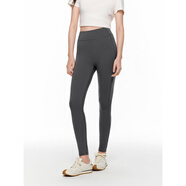 太平鳥(niǎo)女裝時(shí)尚打底褲秋季緊身小腳鯊魚(yú)褲休閑瑜伽褲 灰色 XL