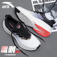 安踏（ANTA）毒刺5丨男鞋運動(dòng)鞋子男秋季新款跑步鞋網(wǎng)面透氣休閑鞋緩震跑鞋 象牙白/黑 42