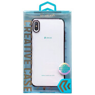 COMMA 迪沃DEVIA透明全包流金電鍍手機殼 適用于蘋果iPhone Xs系列 蘋果XS MAX【睿智黑】