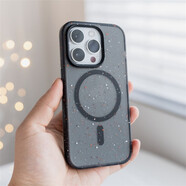 慕念 潑墨蘋(píng)果14ProMax手機(jī)殼Magsafe磁吸充電iPhone13Pro高出屏幕獨(dú)立按鍵保護(hù) 潑墨黑Magsafe磁吸 iPhone14ProMax