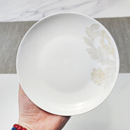 紅牡丹 景德鎮(zhèn)陶瓷碗盤組合中式西餐牛排盤家用菜盤創(chuàng)意碗具套裝 一季花開骨碟4個 6英寸