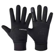 安妮莎 手套男女冬季保暖戶(hù)外騎行滑雪觸屏加絨冬天騎車(chē)開(kāi)車(chē)防寒針織毛線(xiàn)情侶款男女士手套 運動(dòng)款-觸屏加絨 男女通用-有彈力