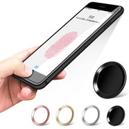 貝芝 蘋(píng)果手機指紋按鍵貼 指紋解鎖 適用于蘋(píng)果iPhone6s/8/Plus/XR/Max 蘋(píng)果home鍵指紋貼-炫酷黑 iPhone全系列 通用