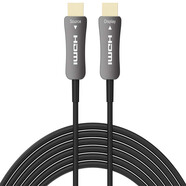 凌磊HDMI2.0 AOC光電復(fù)合連接線標(biāo)準(zhǔn)HDMI接口延長距離10-100米超高清4K@60Hz無損傳輸光纖+銅線纜傳輸 HDMI2.0 AOC混合光纖電纜90米 具有雙重屏蔽，支持3D立體成像技術(shù)