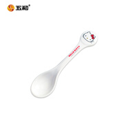 五和（WUHE）兒童餐具凱蒂貓碗勺套裝兒童水杯寶寶輔食碗兒童餐盤(pán)分格防燙耐摔 凱蒂貓頭型中號勺