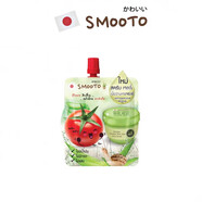 泰國711代購S(chǎng)MOOTO小樣番茄精華面膜原液蘆薈膠面霜防止曬霜 番茄蘆薈蝸牛果凍磨砂膏50ml