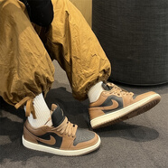 耐克（NIKE）Air Jordan 1 LOW AJ1黑白熊貓男女低幫復(fù)古休閑運(yùn)動(dòng)籃球鞋 DC0774-021棕黑 39