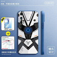 留春 小米10S手機殼mi小米10s保護套防摔全包軟超薄情侶潮牌磨砂網(wǎng)紅男液態(tài)硅膠女機械戰甲 小米10S【海藍色-黑白鎧甲】全包鏡頭