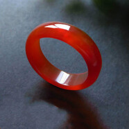 瑪瑙戒指紅玉戒子 水晶白黃黑綠瑪瑙 男女情侶款賭神指環(huán) 紅色瑪瑙戒指13-14號