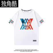 愛的弗蘭克斯darling in the franxx02男男短袖T恤上衣服 純凈白1 S