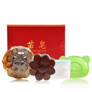 苗皂（MIAO SOAP）千姿苗皂手工皂控油清潔洗臉皂潔面皂男女士學(xué)生控油香皂 苗皂*2粒(隨機形狀)