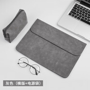 GYSFONE聯(lián)想ThinkPad X13 2024 13.3英寸筆記本電腦包S2 AI PC 2024內膽包保護套收納袋配件 橫款-深灰色+電源袋