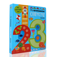 My Awesome Counting Book 1-20 數(shù)字書字母書同系列 異型紙板書