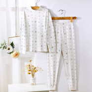 A＆B ab內衣男童保暖套裝純棉印花半高領(lǐng)寶寶秋衣秋褲Q501/Q511 A款（狗多多印花） 90