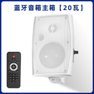 菱聲藍(lán)牙壁掛音箱會議有源音響喇叭掛墻低音炮舞蹈室店鋪門頭音柱 藍(lán)牙音箱20W（白色）