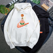 八戒別鬧海綿寶寶衛(wèi)衣男派大星帽衫寬松情侶裝 黑色   【帽衫秋冬】  0935 L  170-175CM  120-140j斤