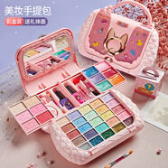 奧智嘉兒童化妝品套裝玩具女孩生日禮物彩妝粉底化妝盒口紅眼影指甲油