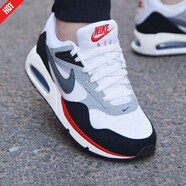 耐克（NIKE）官方艦店男鞋夏季新款運動鞋AIR MAX氣墊緩震休閑鞋網(wǎng)面跑步鞋子 黑白紅/AIR MAX氣墊 42