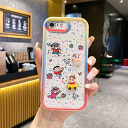 隆虹 蘋果6手機(jī)殼iPhone6s保護(hù)套蘋果6Plus天眼階梯i6Splus卡通可愛磨砂殼男女情侶軟硅膠全包防摔外殼 蘋果6/6S【新新天眼】撞色蠟筆小新