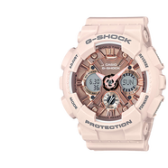 卡西歐（CASIO） 手表 G-SHOCK系列MINI防水防震多功能運動男女表 送禮物女友 櫻花粉GMA-S120MF-4A