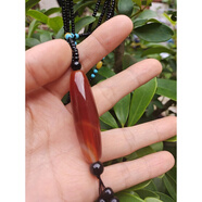 DRJEFUN天然西藏蓮師諸法三界把玉髓天珠項鏈吊墜九眼馬蹄朱砂瑪瑙護身 款四 天珠轉運吊墜+包裝盒