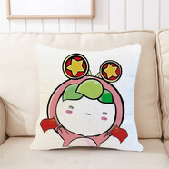 共青團寶公仔抱枕定制兔娃娃青年之家文創(chuàng  )團務(wù)紀念品沙發(fā)靠枕頭墊 13(雙面圖耐臟棉麻料) 小號折疊抱枕被40x40打開(kāi)115*140cm