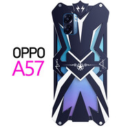龍豈oppoA97手機(jī)殼金屬邊框OPPO a57保護(hù)套K9X全包a58防摔OPPOK7x定制A72男  OPPO A57【雷神】-黑色