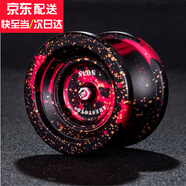 赟婭金屬悠悠球比賽專用死睡眠專業(yè)10珠軸承溜溜球鋁合金yoyo球玩具 AO1黑紅金點