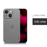 麥麥米適用iPhone 13手機(jī)殼碳纖維紋蘋(píng)果13超薄透明保護(hù)套凱夫拉紋創(chuàng)意男款 iPhone 13mini【5.4】透白
