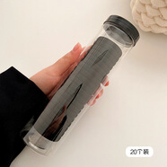 夢君宸毛巾圈皮套女頭繩扎馬尾發(fā)圈 韓國無縫橡皮筋簡約高彈力發(fā)繩發(fā)飾 4#黑色系（盒裝20條）