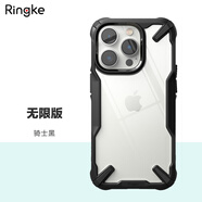 RingKe 適用于蘋果iPhone透明設(shè)計(jì)款手機(jī)殼全包機(jī)甲風(fēng)戰(zhàn)術(shù)防摔手機(jī)殼韓國 【無限版】透明騎士黑 14Plus 6.7寸 