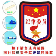 小學(xué)生班干部臂章幼兒園值日生掛牌小組長小班長衛(wèi)生委員袖標(biāo)定制 盾款紀(jì)律委員10個
