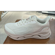 361°運動(dòng)跑鞋女2024秋季新款輕便透氣緩震時(shí)尚潮休閑鞋子跑步鞋女 羽毛白/清新粉 36