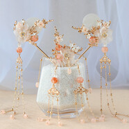 豆蔻年華古風(fēng)發(fā)簪漢服頭飾古飾古裝簪子配飾套裝飾品發(fā)梳對簪全套超仙 豆蔻年華全套耳夾