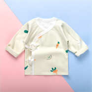 早產(chǎn)兒嬰兒新生兒衣服純棉舒適和尚服雙胞胎春秋衣服 48碼 果蔬上衣 XL：6-8斤