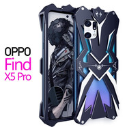 龍豈 OPPOFindx3pro手機(jī)殼金屬邊框findx5pro保護(hù)套全包防摔硬殼x2男OPPOx5 OPPO Find X5 Pro 雷神-黑色