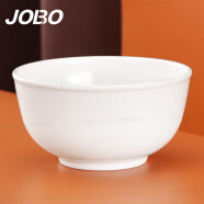 巨博（JOBO）商用密胺米饭碗加厚6英寸15.3cm 汤面碗仿瓷白色1个装5个起售