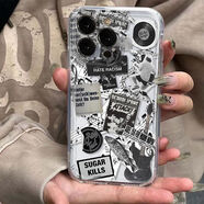 菲鳥(niǎo)歸林歐美吉他適用蘋(píng)果15手機殼iPhone11太空透明12/13/14promax軟XR/6 太空殼-透明-JH0617歐美吉他 蘋(píng)果14