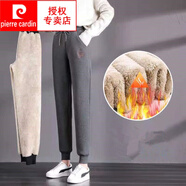皮爾卡丹（pierre cardin）2025冬季新款休閑加絨褲子女外穿刺繡運(yùn)動(dòng)褲寬松褲外穿加厚休閑褲 034灰色加厚繡花款 加絨 XL 115-130斤內(nèi)