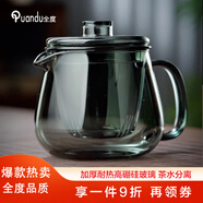 全度玻璃茶壺家用沖茶器加厚耐熱花茶壺過(guò)濾泡茶壺茶水分離杯企鵝壺 灰色企鵝壺 500ml