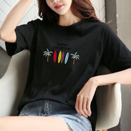 瑤珊大碼短袖t恤女2025新款夏季時尚寬松百搭外穿女裝上衣體恤衫潮 短袖(款式 圖案 顏色) 隨機發(fā)m L 建議110-120斤