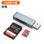 智能力 三星ccd讀卡器 usb高速多功能二合一sd內存卡tf閃迪轉換typec電腦插卡otg微單反通用 USB接口【SD+TF二合一】讀卡器